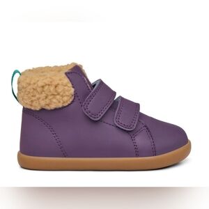 ten little Everyday Furry Purple Hitop Sneakers